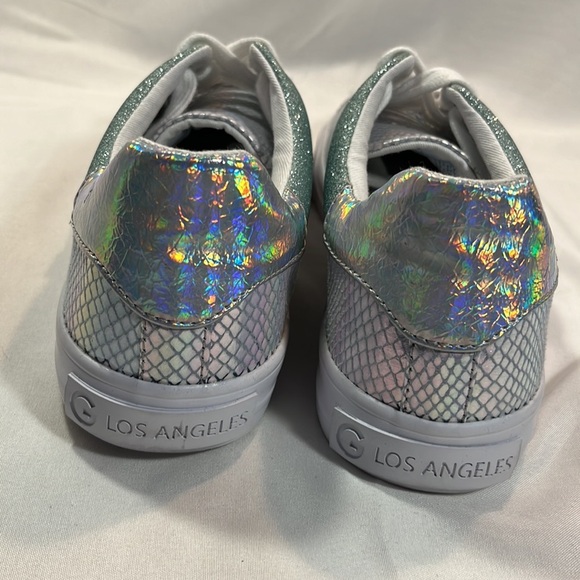 NWOT GBG Los Angeles Iridescent Mermaid Inspired Sneakers - Picture 6 of 11